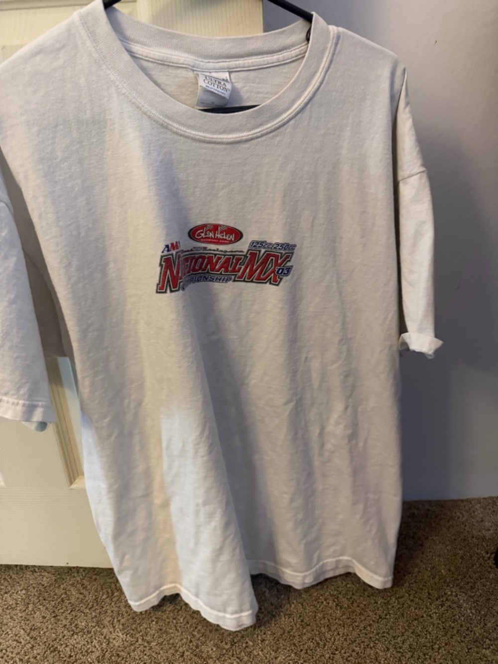 Vintage National MX Championship White Graphic Tee
